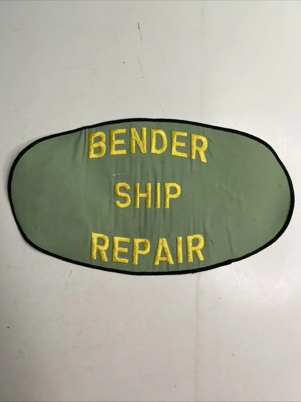 BENDER SHIP REPAIR Mobile Alabama Large Embroidered Patch Non Adhesive Used A